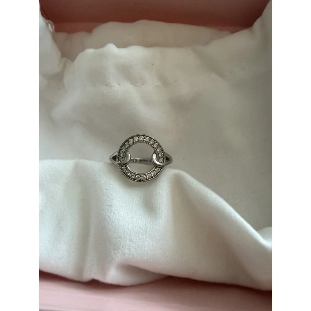 Diamonique Circle Of Life Ring 925CZ Size 7‎